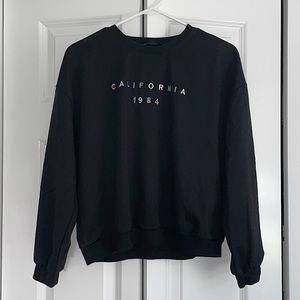 SHEIN Black Crewneck